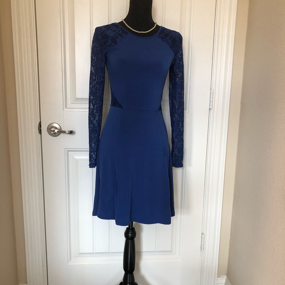 🌺 H & M DRESS WITH MATCHING COLOR LACE - Picture 4 of 8
